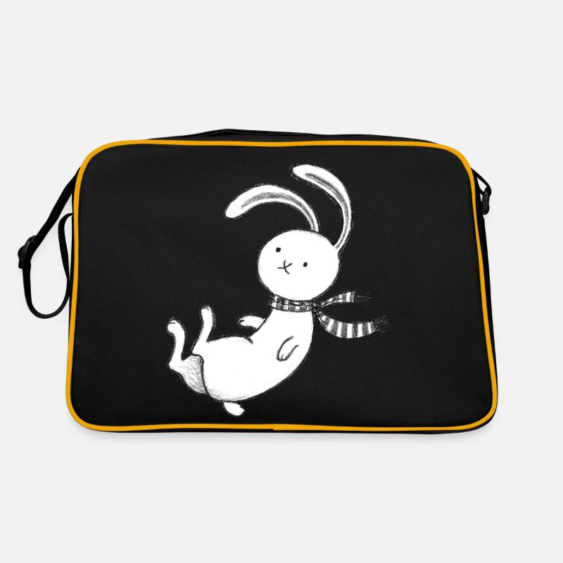 Hase - Retro Tasche - Schwarz/Gold