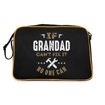 Grandad Can Fix It - Retro Bag - black/gold - Back
