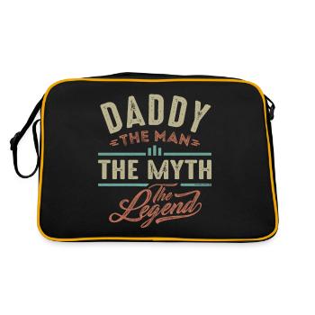 Daddy The Myth - Retro Bag - black/gold - Back