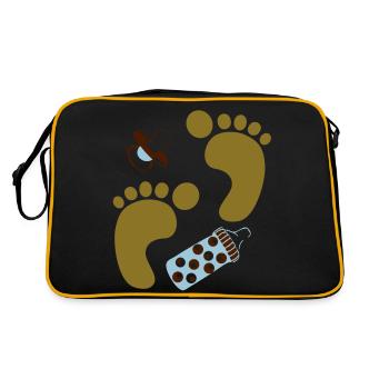 baby shower - Sac Retro - noir/or - Dos