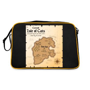 L’île maudite des chats - Sac Retro - noir/or - Dos