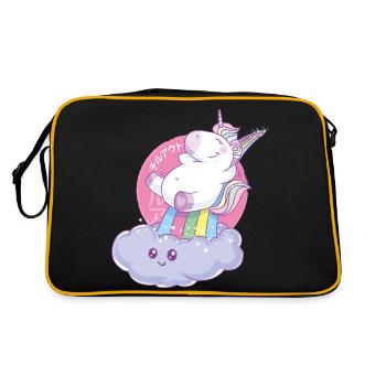 Chillin Out Unicorn - Retro Bag - black/gold - Back