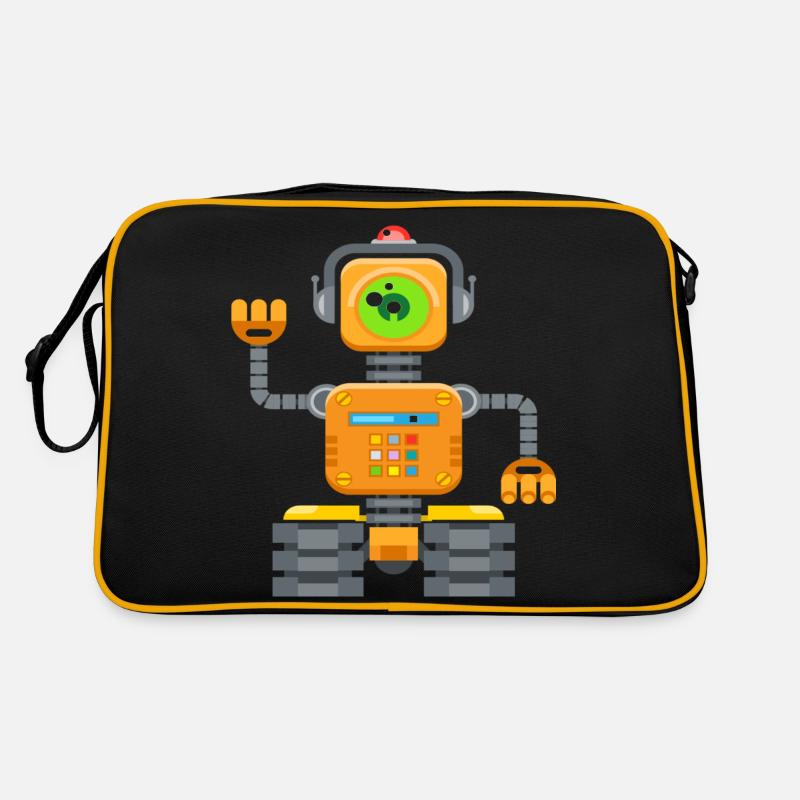 Roboter Retro Tasche