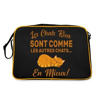 Chats Roux Sont Comme Les Autres Chats En Mieux - Sac Retro - noir/or - Dos
