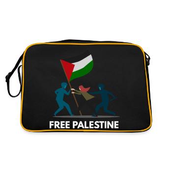 Palestine libre - Sac Retro - noir/or - Dos