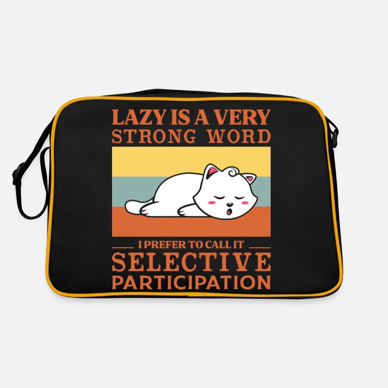 Lazy is a very strong word Retro Bag