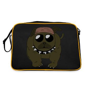 Evil Dog - Retro Bag - black/gold - Back