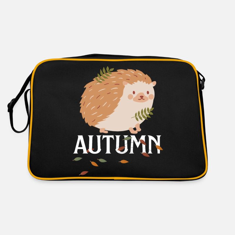Leaf Autumn Tree Orange Fall Leaves Season Retro Bag