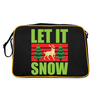 Christmas Let It Snow - Retro Bag - black/gold - Back