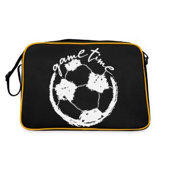L'heure du match Football - Sac Retro - noir/or - Dos