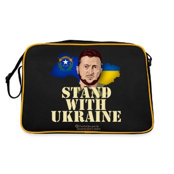 Ukraine Nevada Zelenskyj - Retro Bag - black/gold - Back