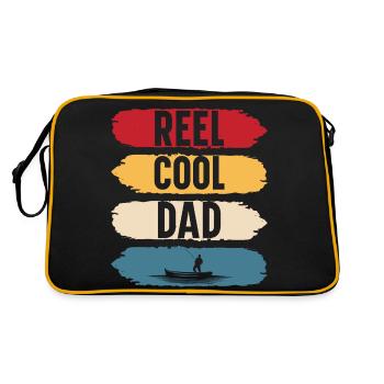 Reel cool dad fishing dad gift father's day - Sac Retro - noir/or - Dos