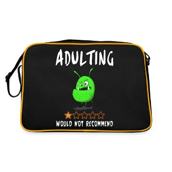 Âge adulte.... Je ne le recommanderais pas - Sac Retro - noir/or - Dos