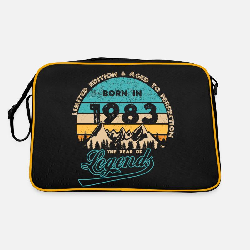 Legenden 1983 - Retro Tasche - Schwarz/Gold