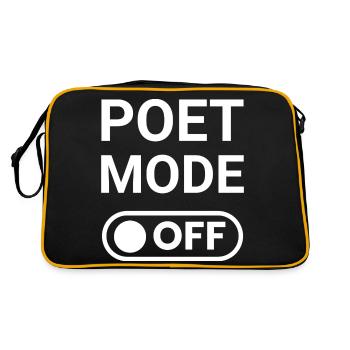 Poet Mode OFF - Retro Bag - black/gold - Back