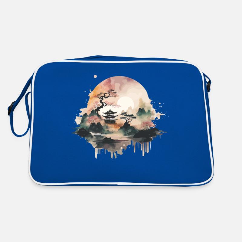 Watercolor Temple Retro Bag