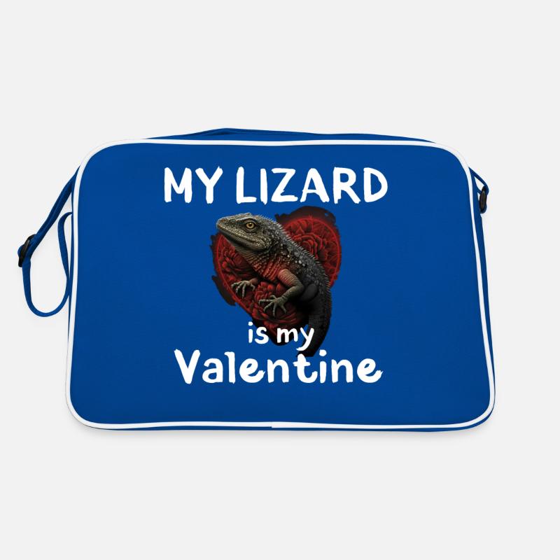 Valentinseidechse Retro Tasche