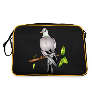 Oiseau - Sac Retro - noir/or - Dos