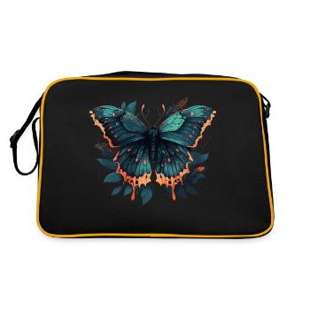 Butterfly Nature - Retro Bag - black/gold - Back
