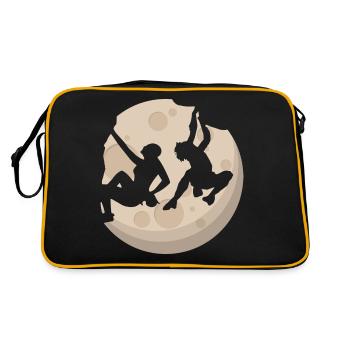 Escalade libre au clair de lune - Sac Retro - noir/or - Dos