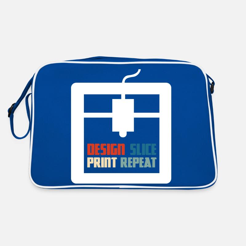 Design Slice Print Repeat - Impression 3D 3D amusante Sac Retro