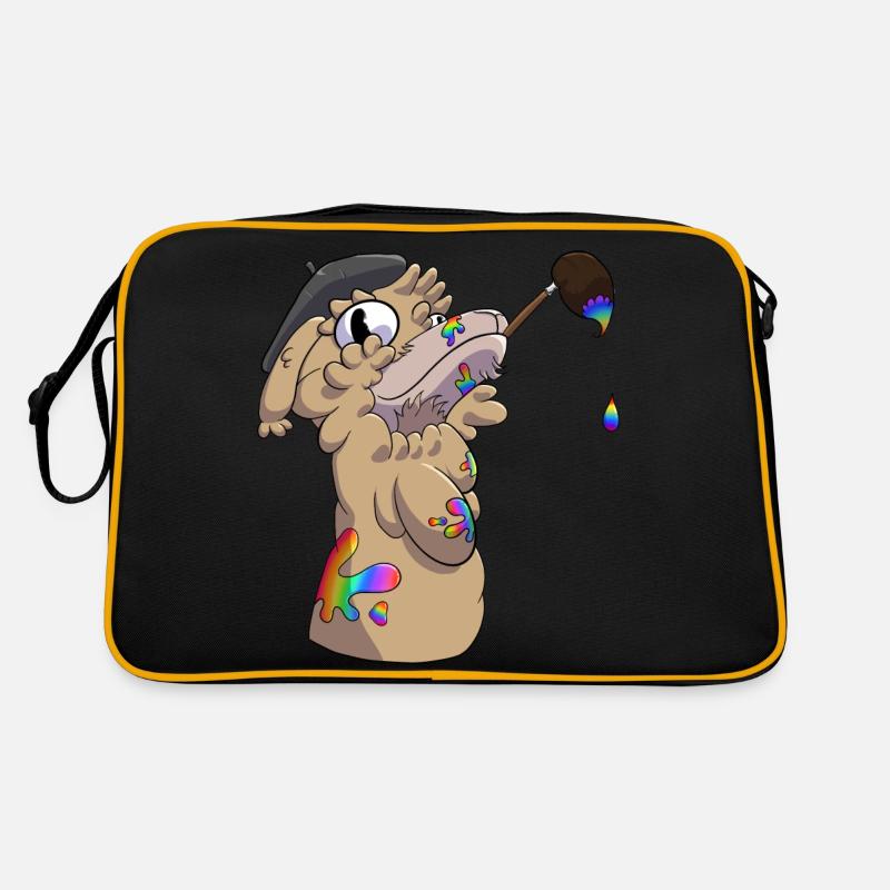 Al the Painter - Retro Tasche - Schwarz/Gold