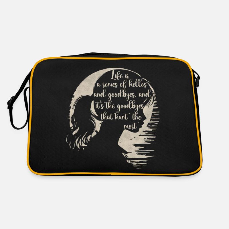 Trauriger Satz Retro Tasche