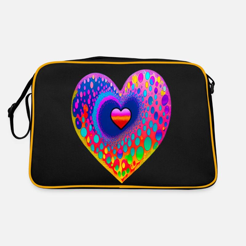 Avec cœur Sac Retro
