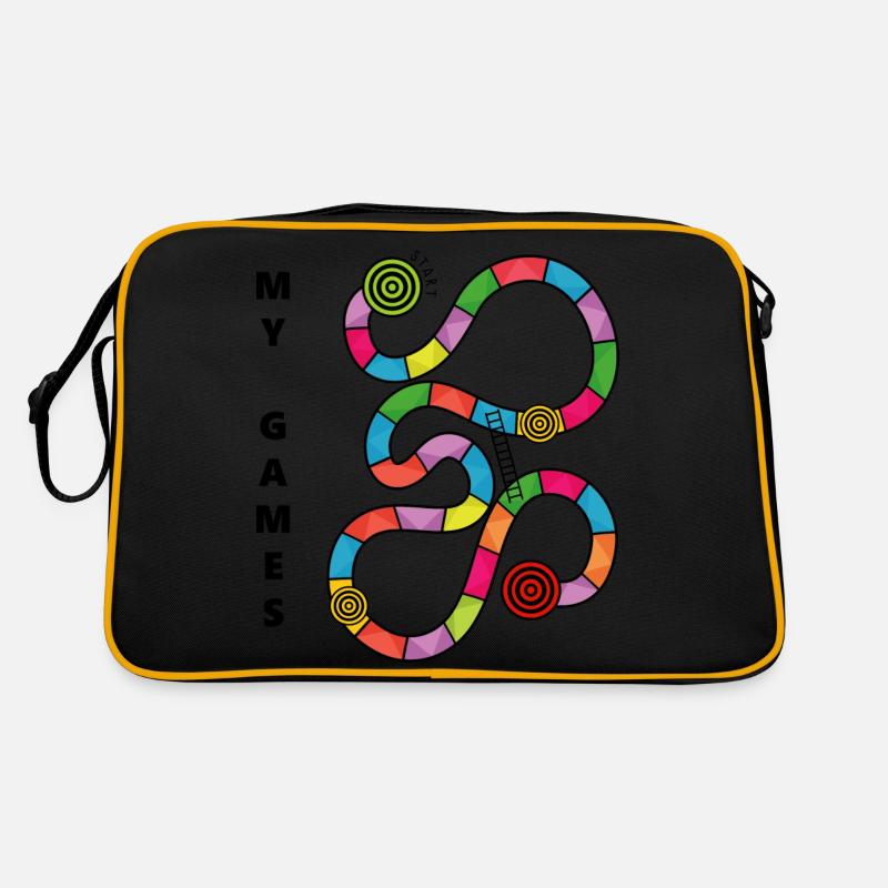 boardgame chess backgammon game night Retro Tasche