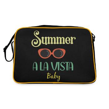 Ambiance estivale - Sac Retro - noir/or - Dos