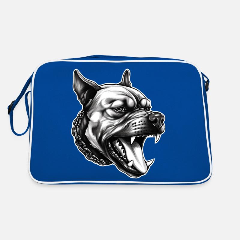 Puissance du pitbull – Fort. Loyal. Intrépide. Sac Retro