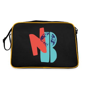 N O Planète B - Sac Retro - noir/or - Dos