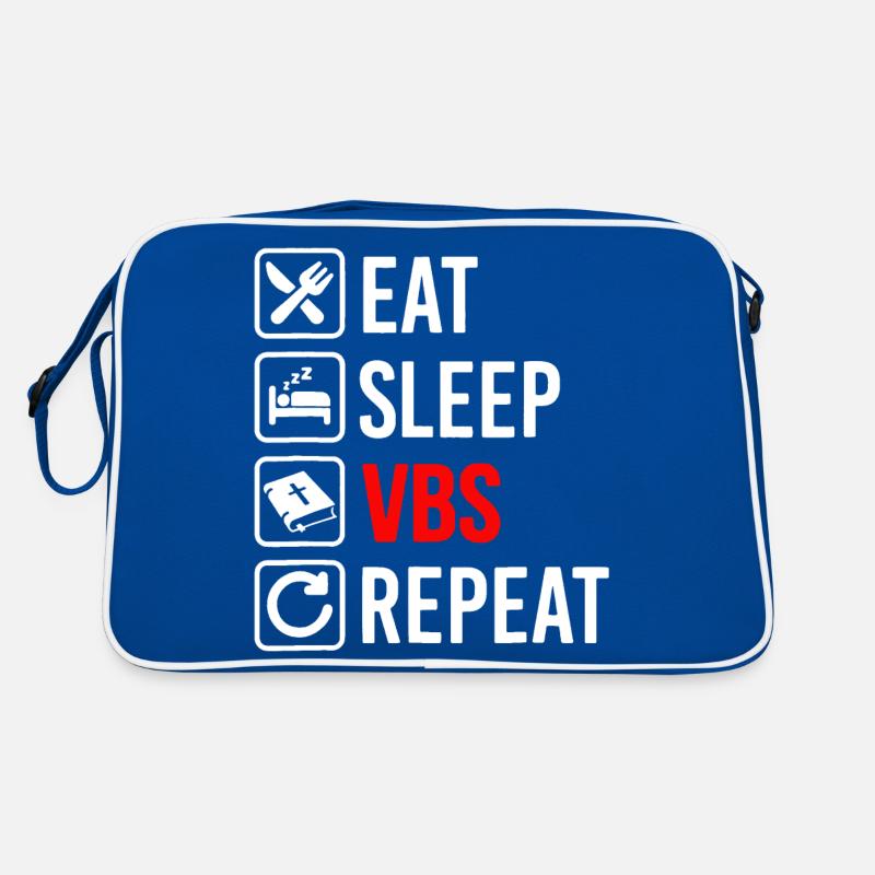 Eat Sleep Vbs Repeat Retro Bag