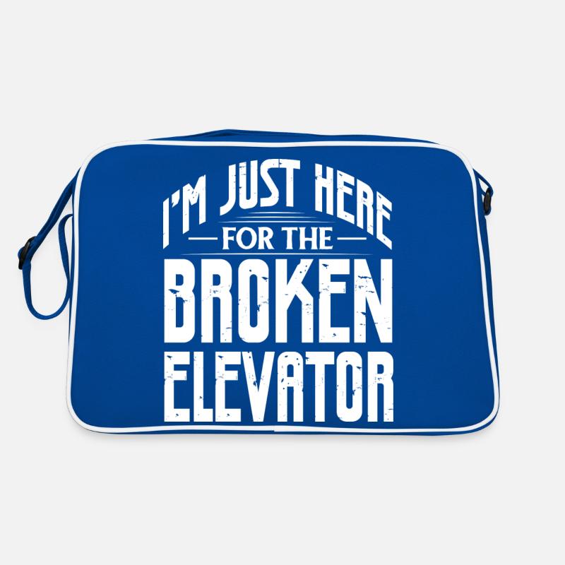 I'm just here for the broken elevator Retro Tasche