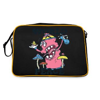 420 World Peace Brave Dog - Sac Retro - noir/or - Dos