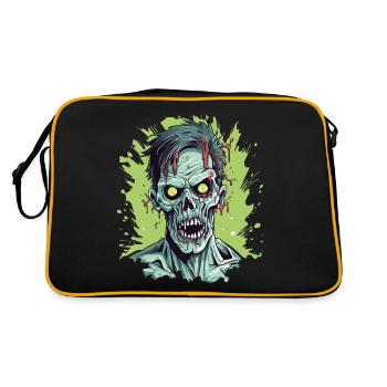 Zombie Apocalypse Halloween Zombie Hunter Undead - Sac Retro - noir/or - Dos
