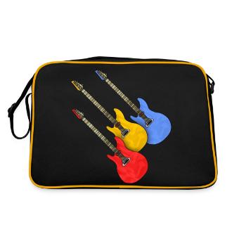 Guitares - Sac Retro - noir/or - Dos