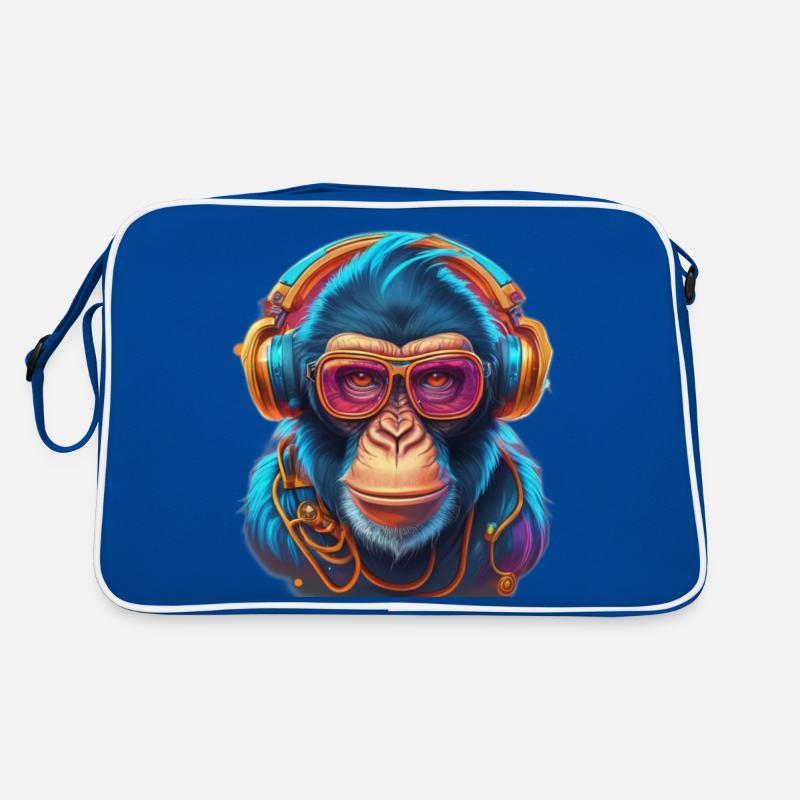 Cooler Affe Retro Tasche