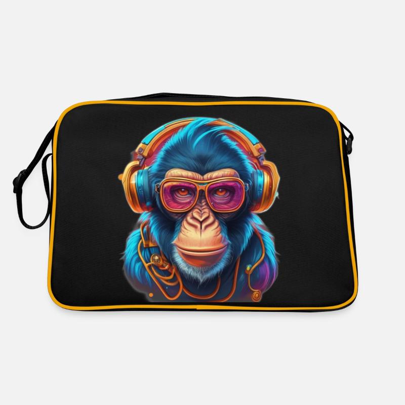 Cooler Affe Retro Tasche