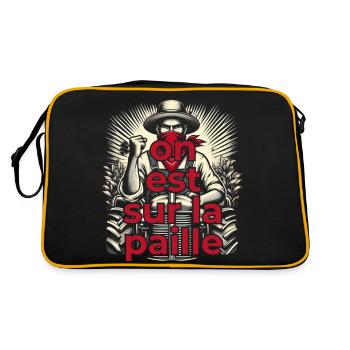 On est sur la paille - Sac Retro - noir/or - Dos