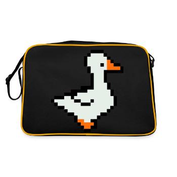 Canard Pixel - Sac Retro - noir/or - Dos