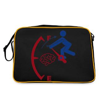 "Fuel Brain Loaded" - Retro Bag - black/gold - Back