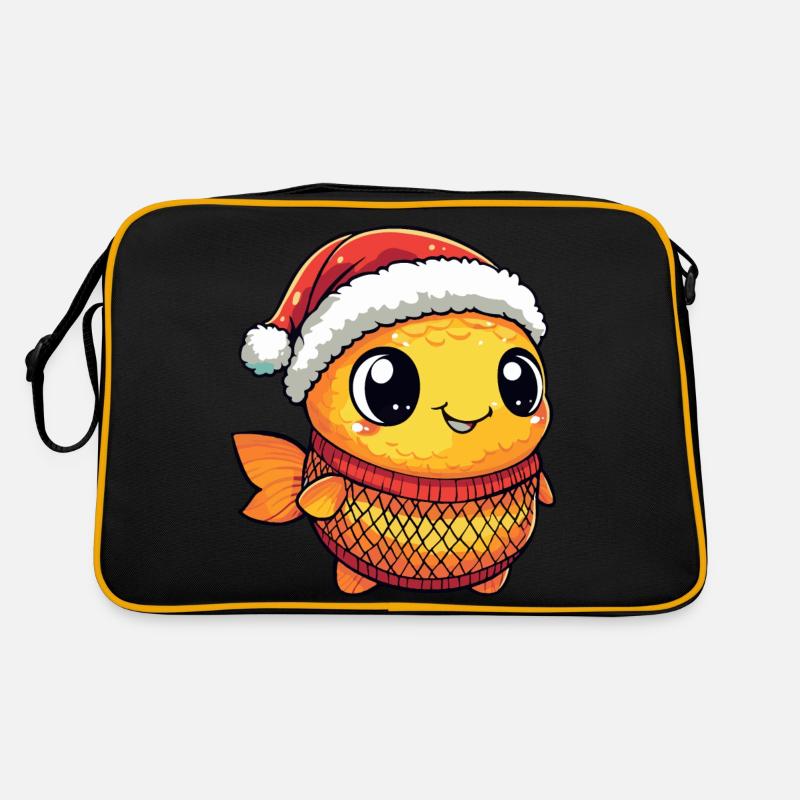 Noël du poisson rouge Sac Retro