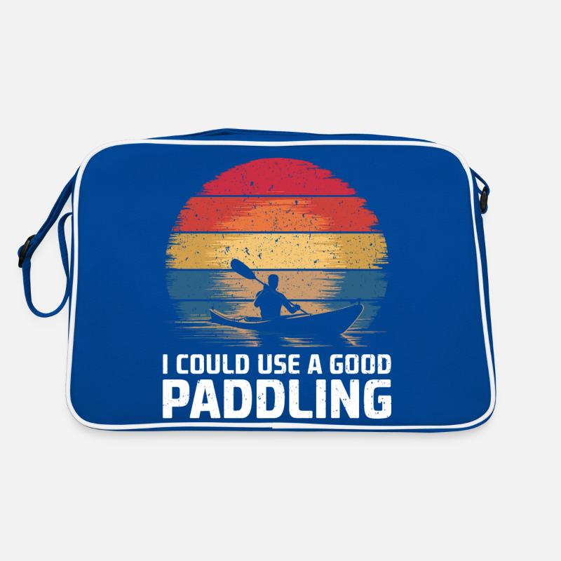 Kayak humor for adventurers Retro Bag