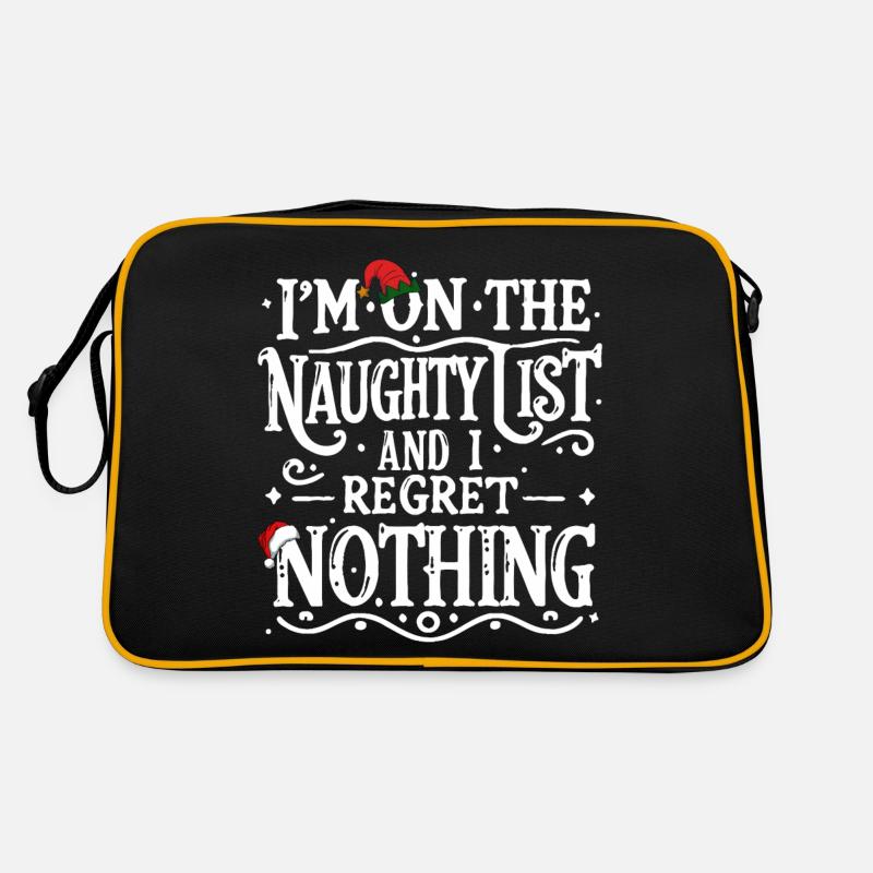 On The Naughty List Retro Bag