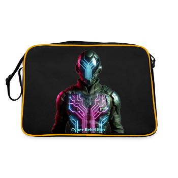 Cyber Rebellion - Digital Phantom - Retro Bag - black/gold - Back