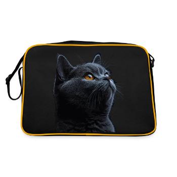 The Charming British Shorthair - Retro Bag - black/gold - Back