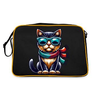 Lunettes de soleil chat BD - Sac Retro - noir/or - Dos