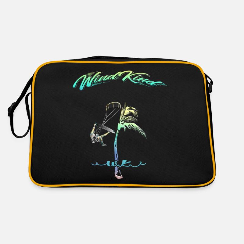 Palmier Kitesurfeur Sac Retro