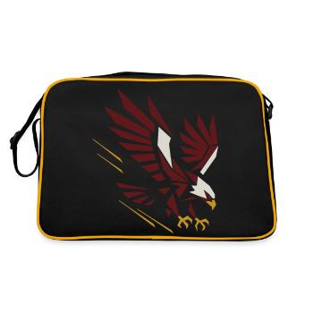 Geometric Eagle on Attack - Retro Bag - black/gold - Back